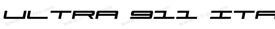 Ultra 911 Italic字体转换
